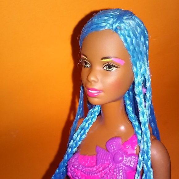Barbie Doll Christie Ballet Dancer with Blue Braids Hairstyle - Picture 7 of 12